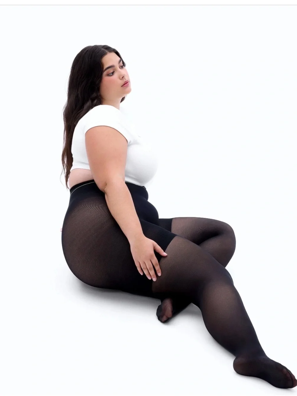 New Sheertex Shaping Sheer Rip-Resist Tights Black